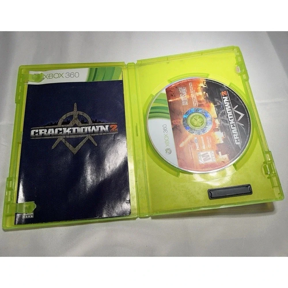 CRACKDOWN 2‎ game complete w/ manual, map & unused download code XBOX 360